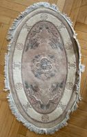 Oval Orientteppich, Fransen, Deko, Durchmesser 160 x 100cm