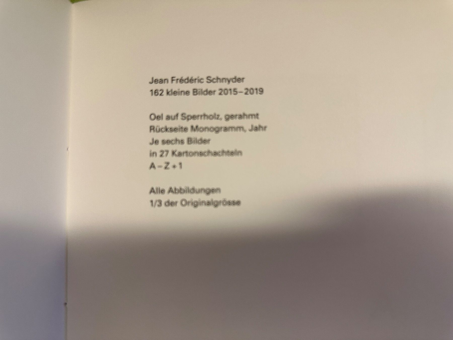 Livres: J.F. Schnyder: kleine Bilder. – D'occasion à Zürich par allp 2
