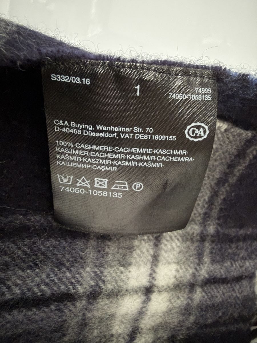Foulard & Sciarpe: 100% Kaschmirschal gestreift – Usato da Grenchen venduto da servet.t 2