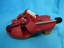 TAMARIS SANDALETTE ROT GR 40 NEU UNGETRAGEN BLOCKABSATZ