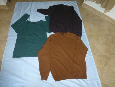 drei Pullover Kaschmir für Damen Grösse L