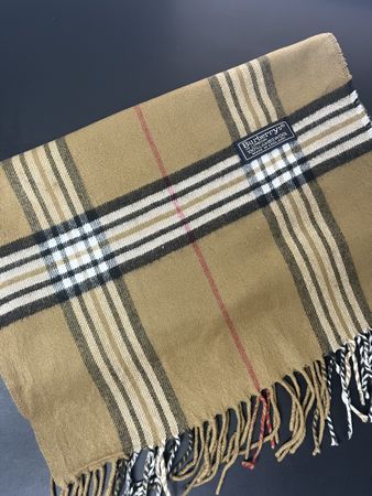 Écharpe Burberry Laine monogramme Beige 