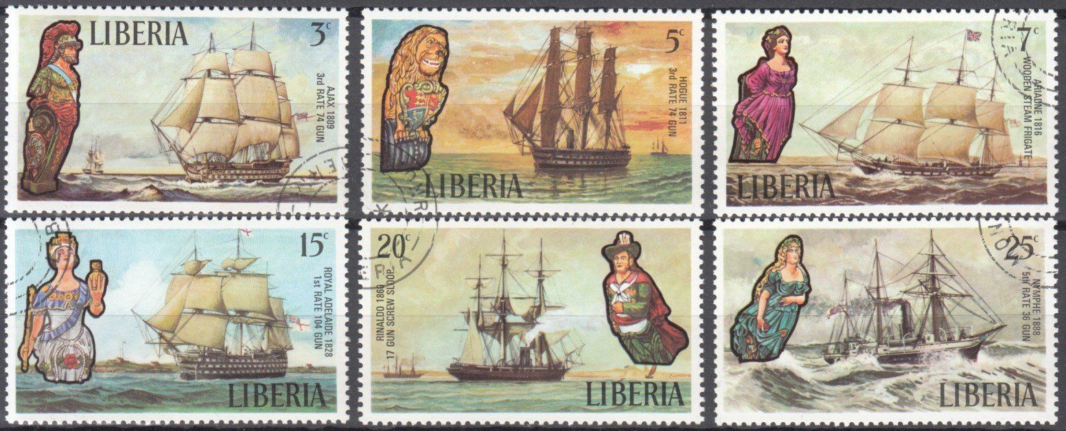 Tutti i francobolli: Liberia Sondermarken Schiffe 1972 – Usato da Bürglen TG venduto da StampGraf