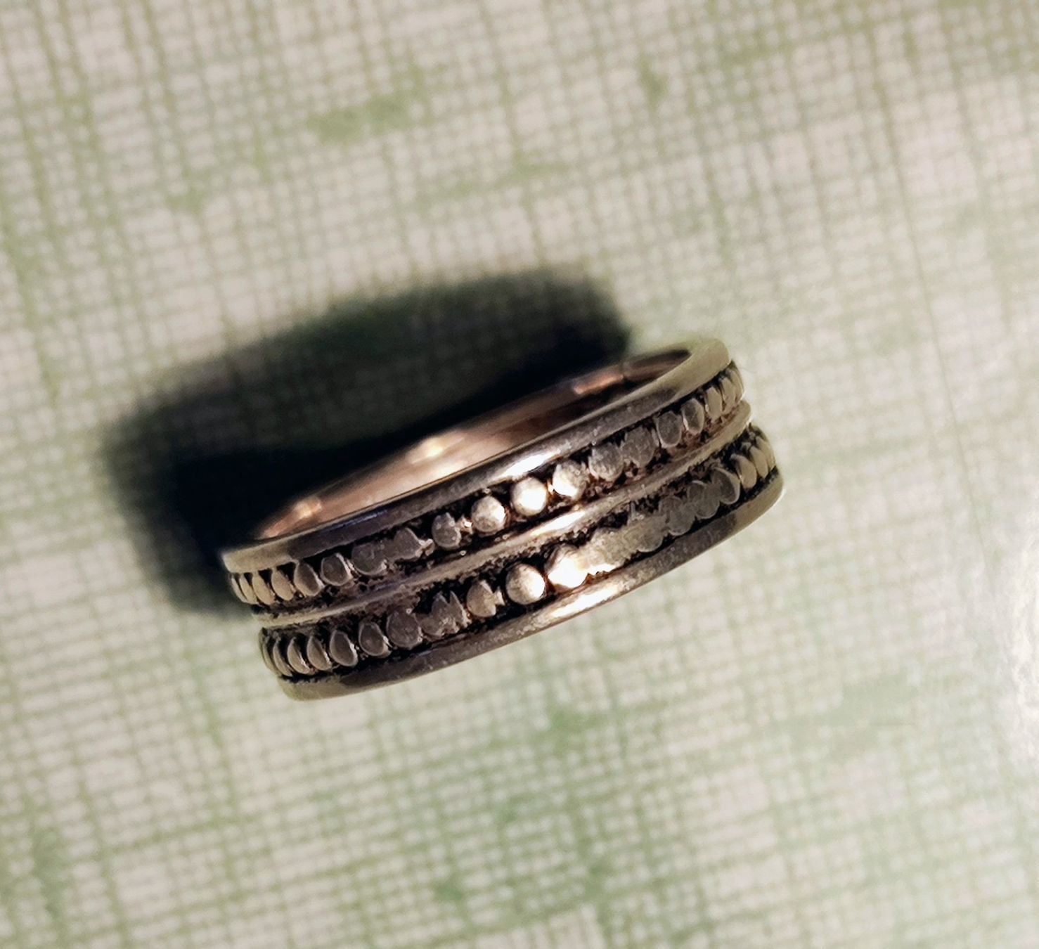 Anelli: Bague ethnique en argent - pointillé Taille 50 – Usato da Carouge GE venduto da for_8yym 5