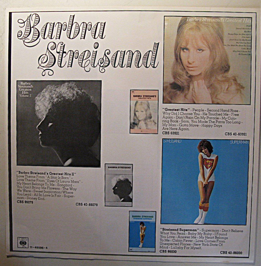 Dischi in vinile: STREISAND "Guilty" LP in VG+ – Usato da Monthey venduto da Pingmub 5