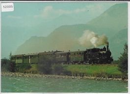 Dampfzug auf der Meiringen-Innertkirchen-Bahn Lok G 3/4