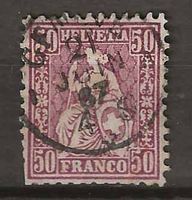 CH043 - Helvetia assise no 43 obl.