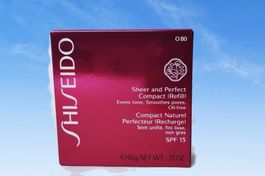 Shiseido o80. Sheer Perf. Comp. Refill ( Gratis Porto )