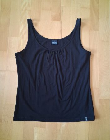 Damen Unterhemd naturaline, schwarz Gr. XL, Bio Cotton, neu