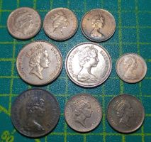 Münzsammlung aus England