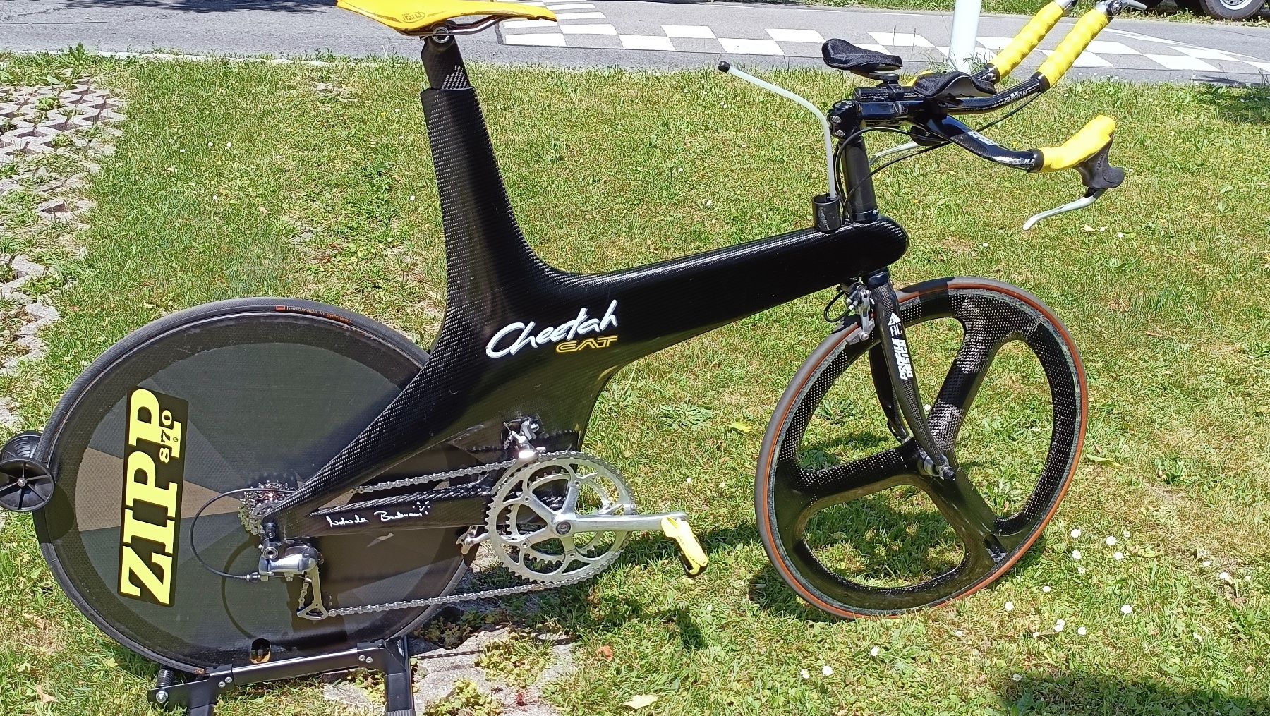Velos: Cheetah Cat, Kult- und Sammler CarbonTriathlonRennrad ca1998 – Gebraucht aus Aathal-Seegräben von Jazz1518