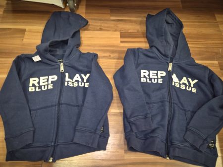 1Replay Blue Issue Baby Jacke mit Kapuze, Gr. 86 oder 92 K7