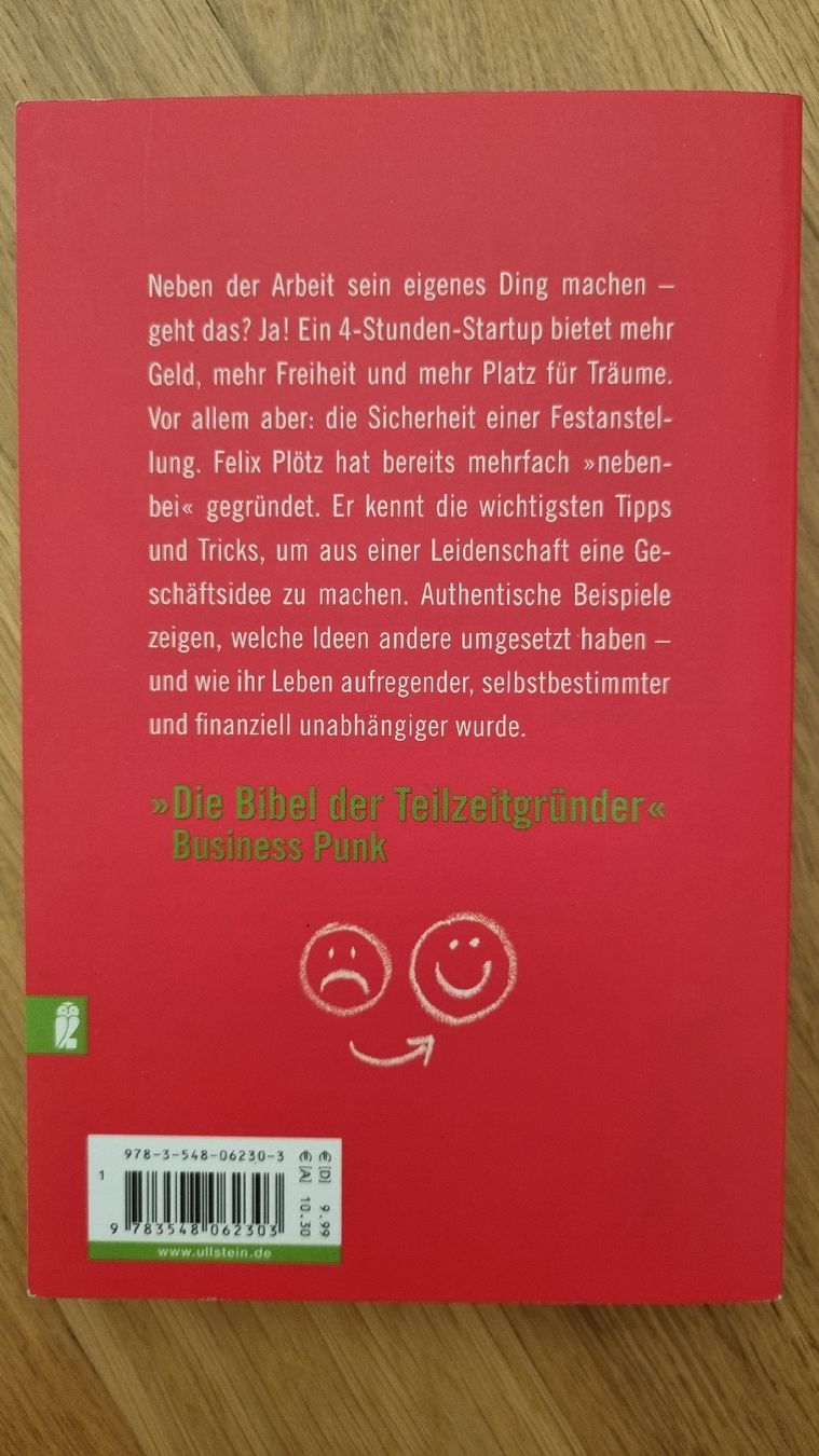 Livres: Buch "Das 4 Stunden Startup" Felix Plötz – Neuf (Voir description) à Wauwil par lin_hn8v 1