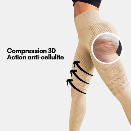 Legging 3 D sculptant & Anti Cellulite beige TAILLE(  L  )