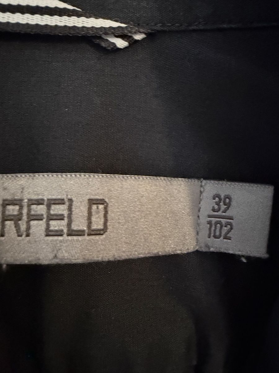 Karl Lagerfeld Camicie: Camicia Karl Lagerfeld nera taglia 39/102 cotone – Usato da Lugano venduto da can_xdd8 3