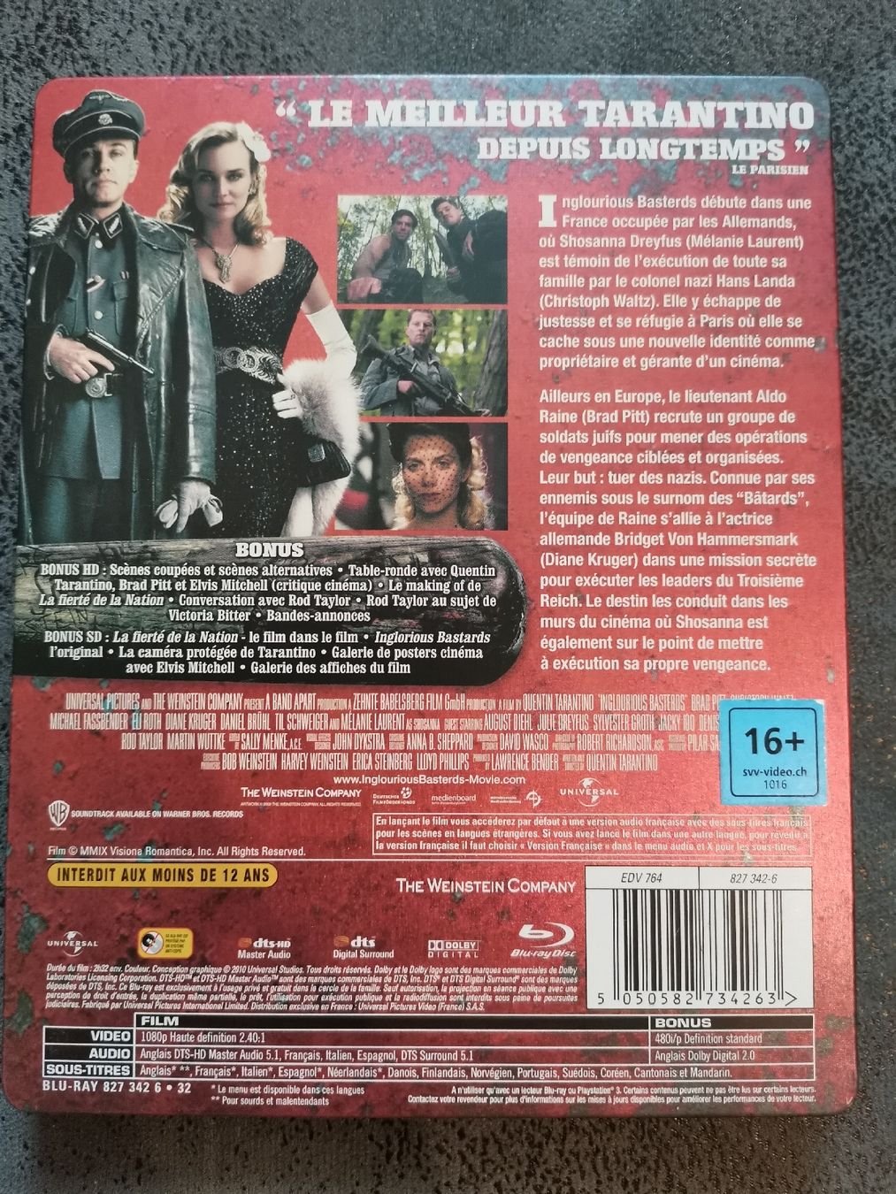 Alle DVDs: Inglorious Basterds/ Blu-ray limited/ Steelbook – Gebraucht aus Maules von maco03 1