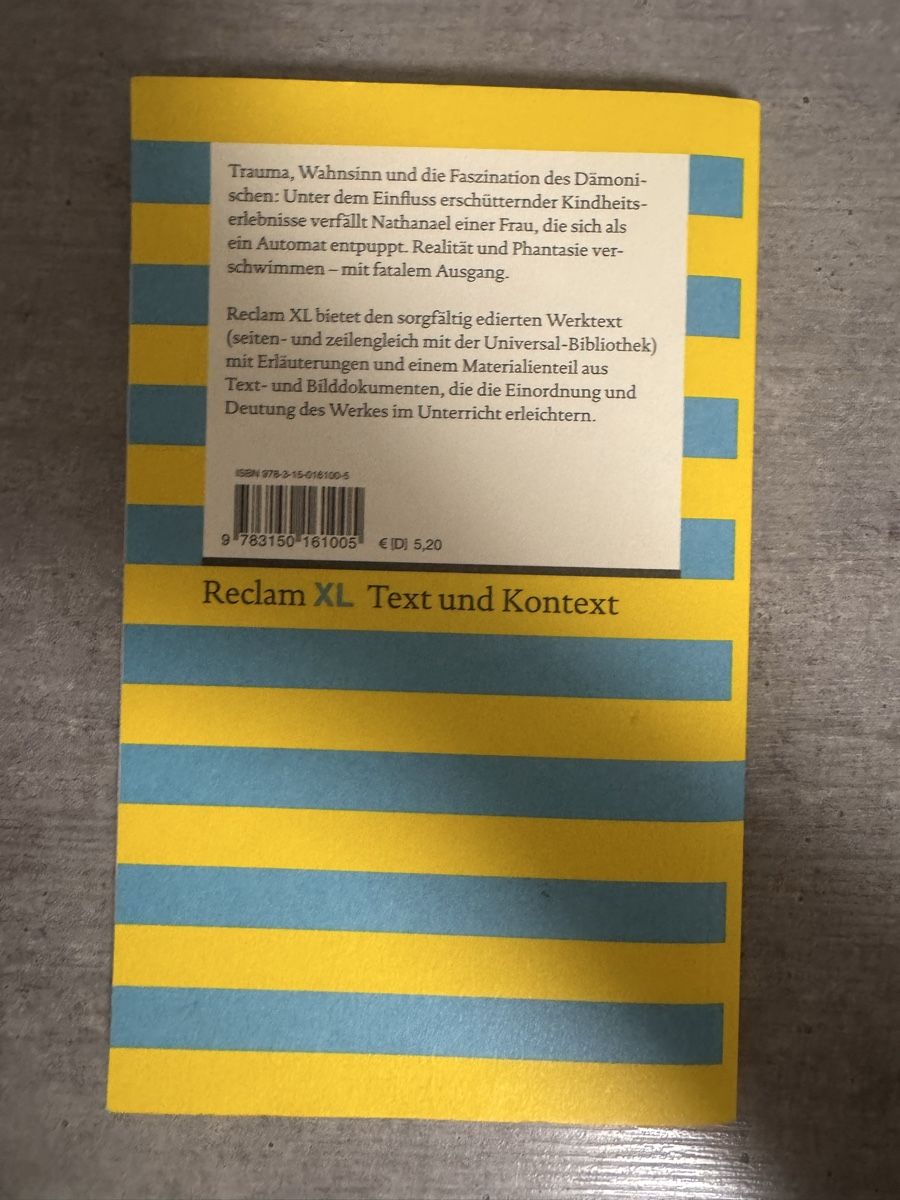Libri: Buch: Der Sandmann. Unbenutz und Neuverpackt – Nuovo e nell'imballaggio originale da Aarau Rohr venduto da lai_d85w 1