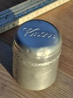 tolle Knorr Dose, Vintage Aluminium Dose mit 2 Deckeln