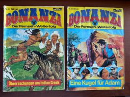 BONANZA - 2 vintage TV Comics Nr 29+71 zu TV Serie 1970er