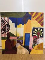 Gemälde, Motiv aus dem Orient 60x60 cm