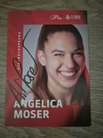 Autogrammkarte Angelica Moser Originalunterschrift