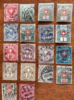 Lot Helvetia Briefmarken Schweizerkreuz, ca. 1920