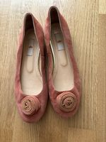 Elle Suede Ballet Flats, Coral, Size 39 - Chic & Comfy!