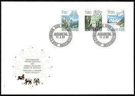 1983/84_2 FDC - SBK 686-688 / 692-693 - Tierkreiszeichen