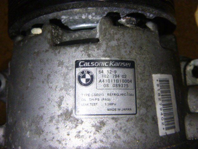 BMW Tutti pezzi di ricambio auto: Klimakompressor BMW 120i E87 6452-9182794 – Usato da güttingen venduto da Promotor24 1