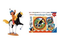 Aktion Set Yakari, Kl. Donner,  3 Puzzle Ravensburger, neu
