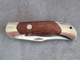 Böker Solingen Klappmesser Holzgriff und Wechselsäge/ 440C