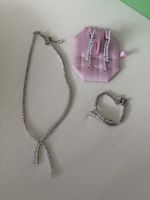 Swarovski Matrix Tennis Halskette & Mesmera Ohrring-Jackets