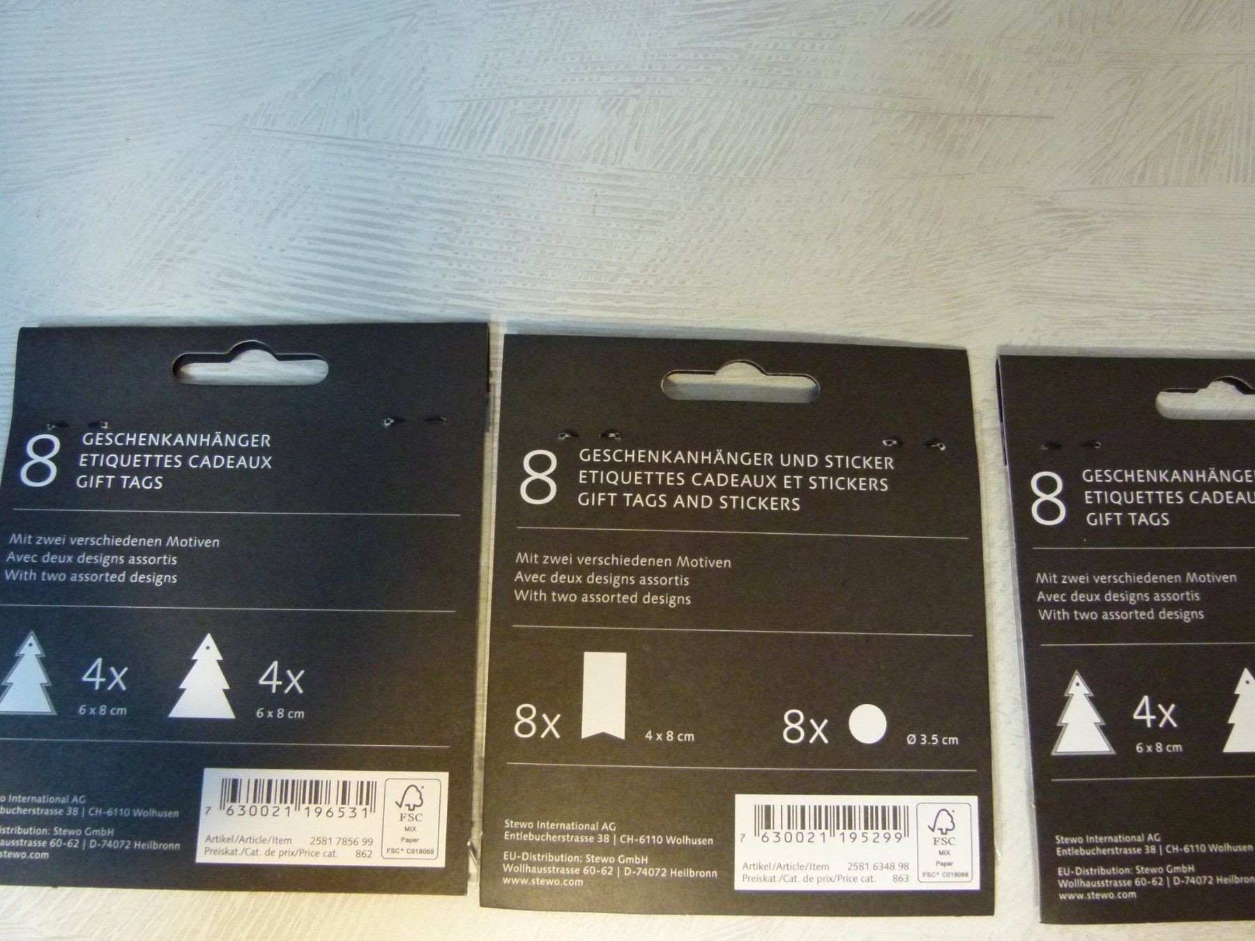 Carta: Stewo Geschenkanhänger 3 Packung 24 Teie – Nuovo e nell'imballaggio originale da Uerkheim venduto da Kaufoption 2