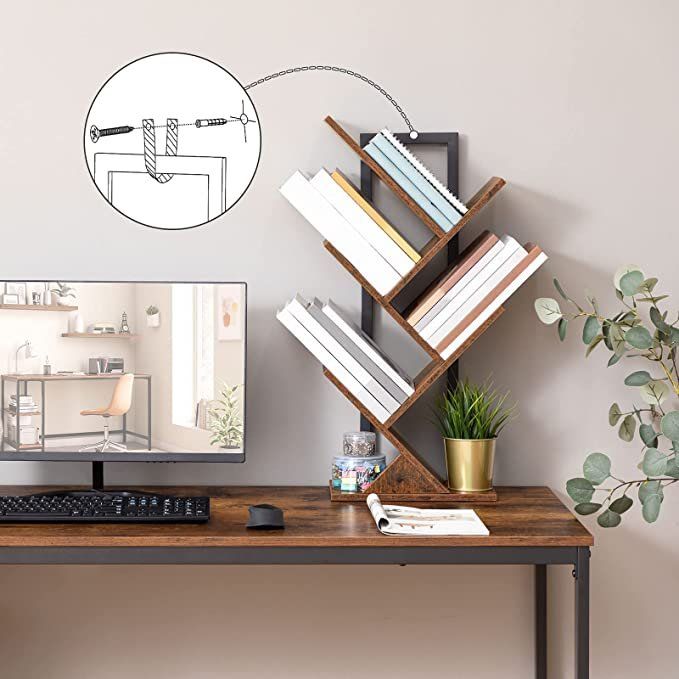 Scaffali: Bücherregal Standregal Baumform Metallgestell mit 4 Ebenen – Nuovo e nell'imballaggio originale da Dörflingen venduto da Nixhub 3