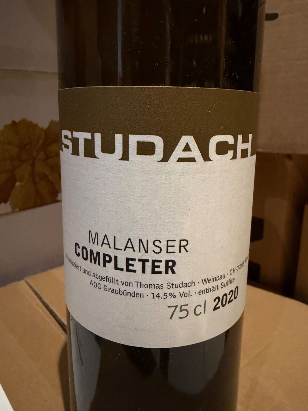 Studach Vins: Thomas Studach Completer 2020 – Neuf avec emballage d'origine à Liestal par Rockthat 1