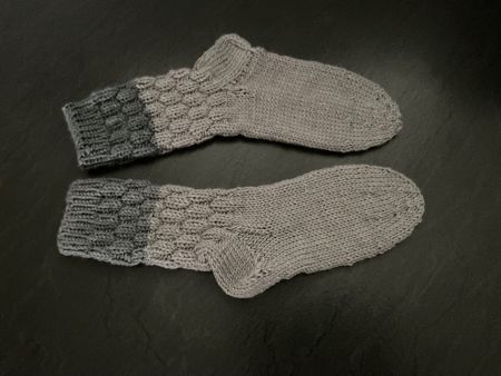 Handgestrickte Socken Gr. 36 / 37 Fusslänge 20 cm