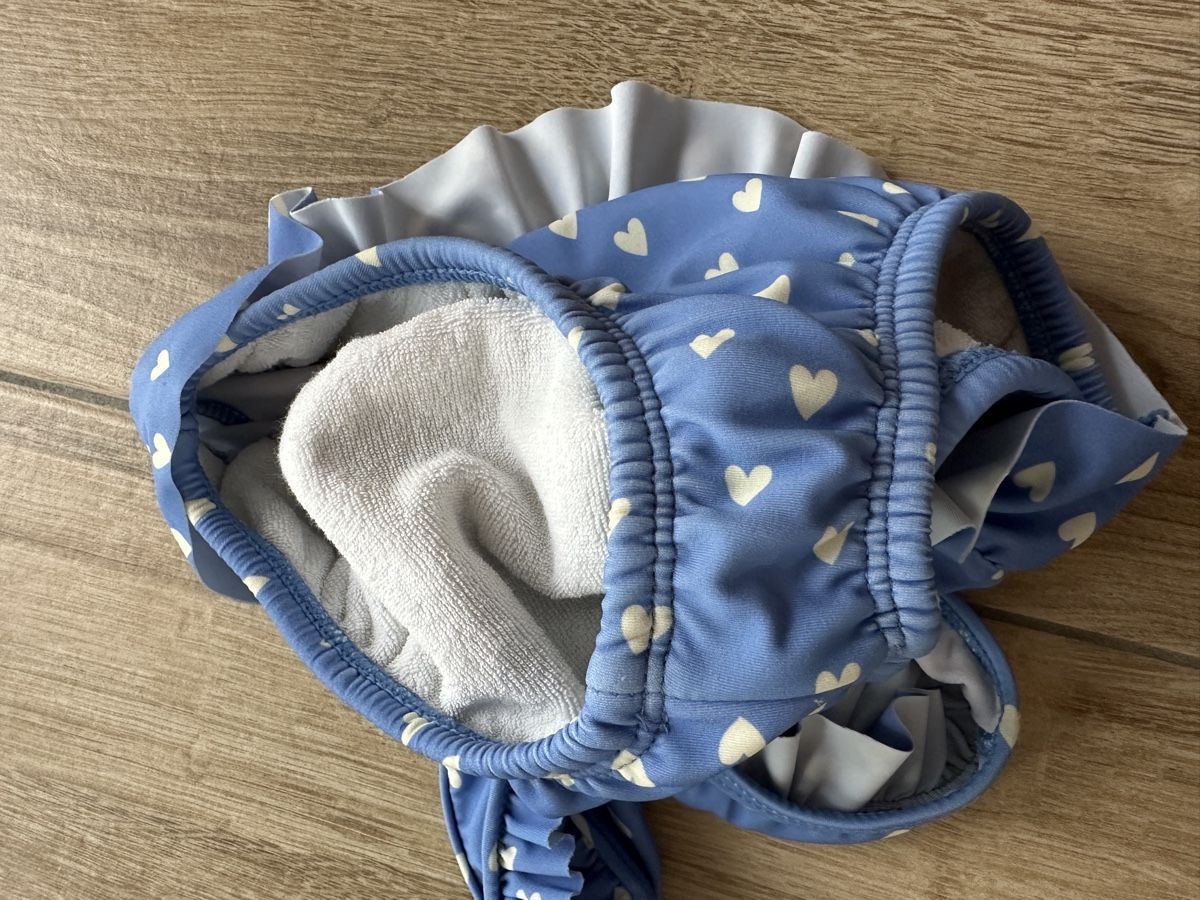 Costumi da bagno & Bikini: Badekleid mit Badewindel 86/92 – Usato da St. Gallenkappel venduto da sunne88 2