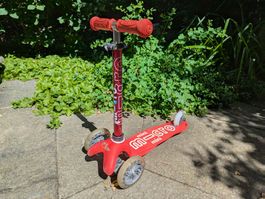Mini Micro LED Kinder-Trottinett (Rot)
