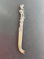 Vintage Tinn-Per Norwegen Käsemesser – Motiv  Wichtel Zinn