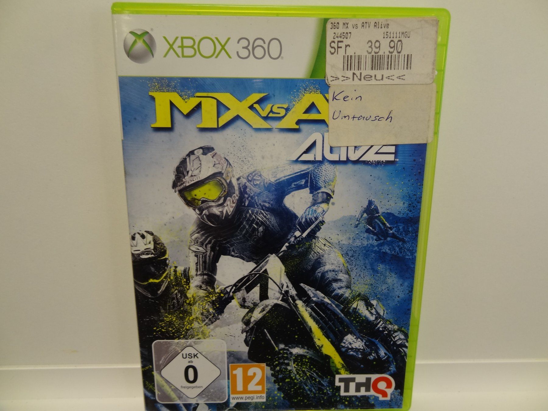 Microsoft Spiele: MX vs ATV Alive Xbox 360 – Gebraucht aus luzern von musicandart