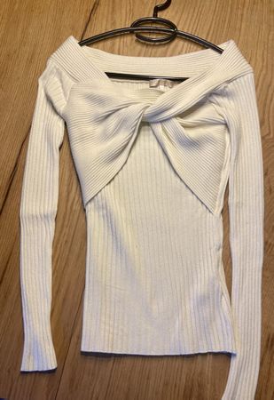 GUESS Feinstrick Pullover Weiss