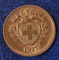 1 RAPPEN SCHWEIZ - JAHR 1927 / RAR 