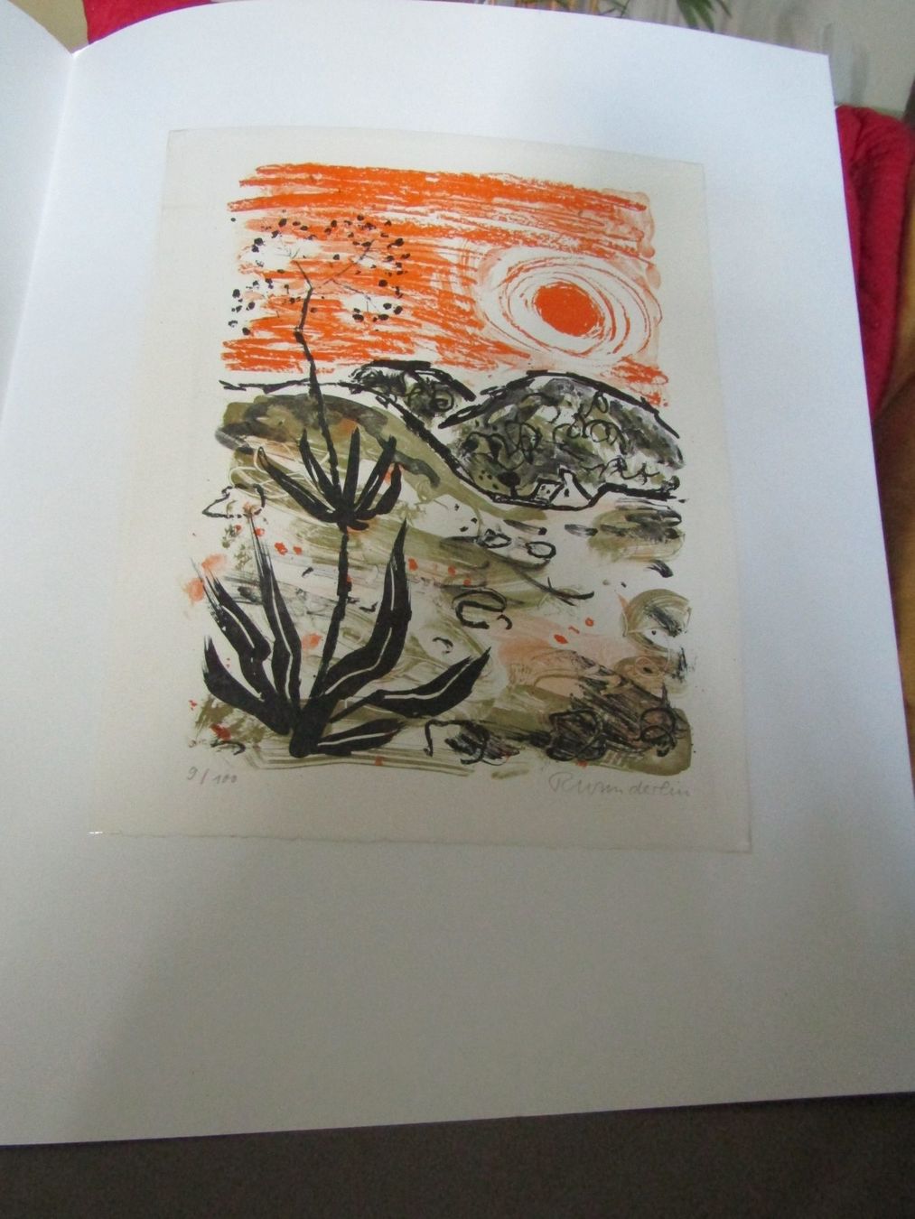 Grafiken & Lithographien: Belle lithographie avec passe-partout, signée main – Gebraucht aus Delémont von mamygateau 1