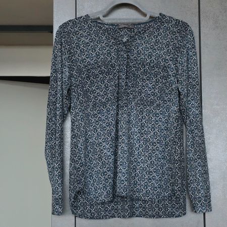 🐸 NILE VISKOSE BLUSE S BLAU LUFTIG LEICHT WIE NEU