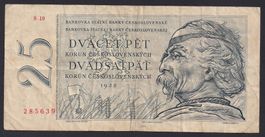 Tschechoslowakei 25 Korun 1958