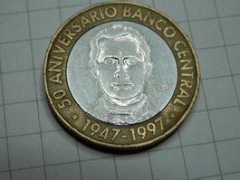 Dominikanische Republik 5 Pesos, 1997 50. Jahre Zentralbank