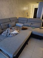 Ecksofa ETERNITY (Conforama) in Grau mit Schlaffunktion