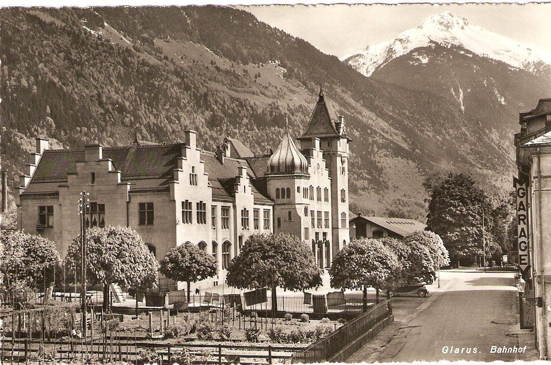 Cartoline postali: Bahnhof Glarus, 1956 – Nuovo (secondo la descrizione) da Richterswil venduto da solalex