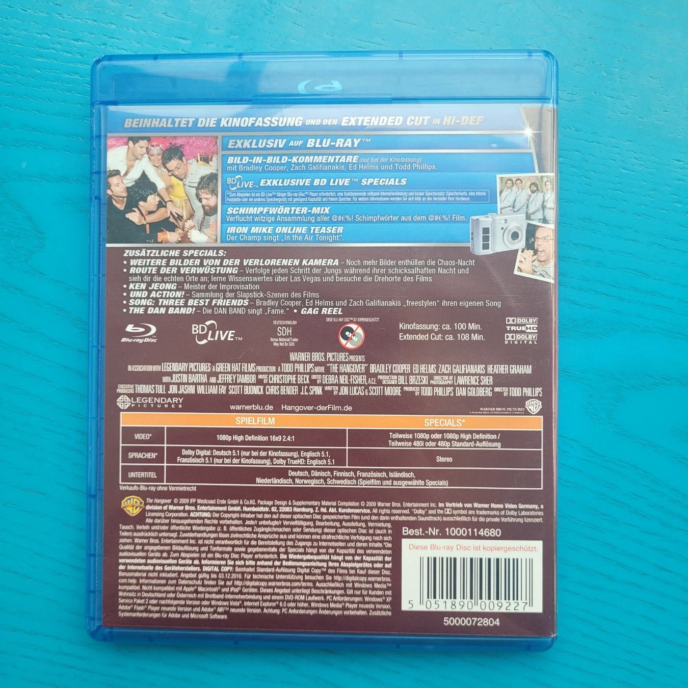 Tutti i DVDs: Hangover ( Extended cut) - Blu ray – Usato da SCHÜBELBACH venduto da CoKaHa 1