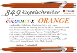 849.276 Colormat-X ORANGE 849 Caran d'Ache * Goliath Blau M